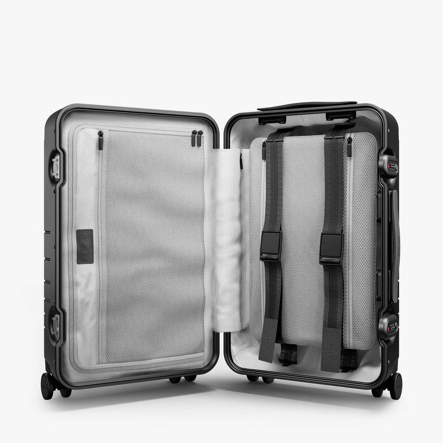 Obsidian | Inside view of Hybrid Carry-On in Obsidian