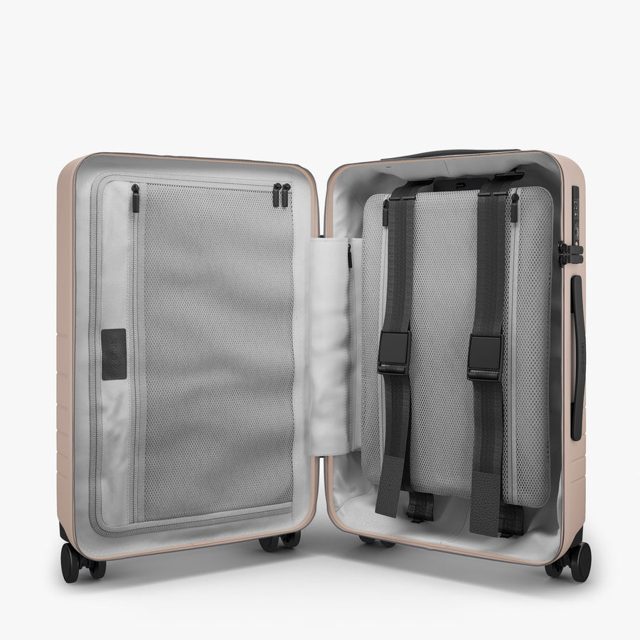 Rose Quartz | Inside view of Carry-On Pro in Rose Quartz